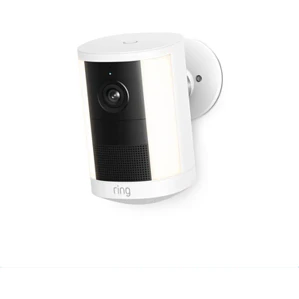 Cámara de Seguridad Exterior Inalámbrica Ring Spotlight Cam 2K (2ª Gen) Focos 550lm Batería Blanco