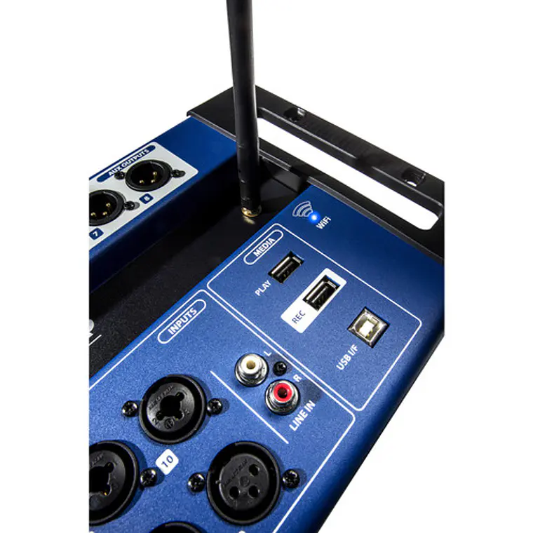 Consola Digital y Grabador Multipista Soundcraft Ui24R 24 Canales Wi-Fi Mount Rack 4U 5