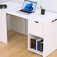 Escritorio Expandible Plegable Estación de Trabajo Convertible con Ruedas Blanco - Xtech - Miniatura 1