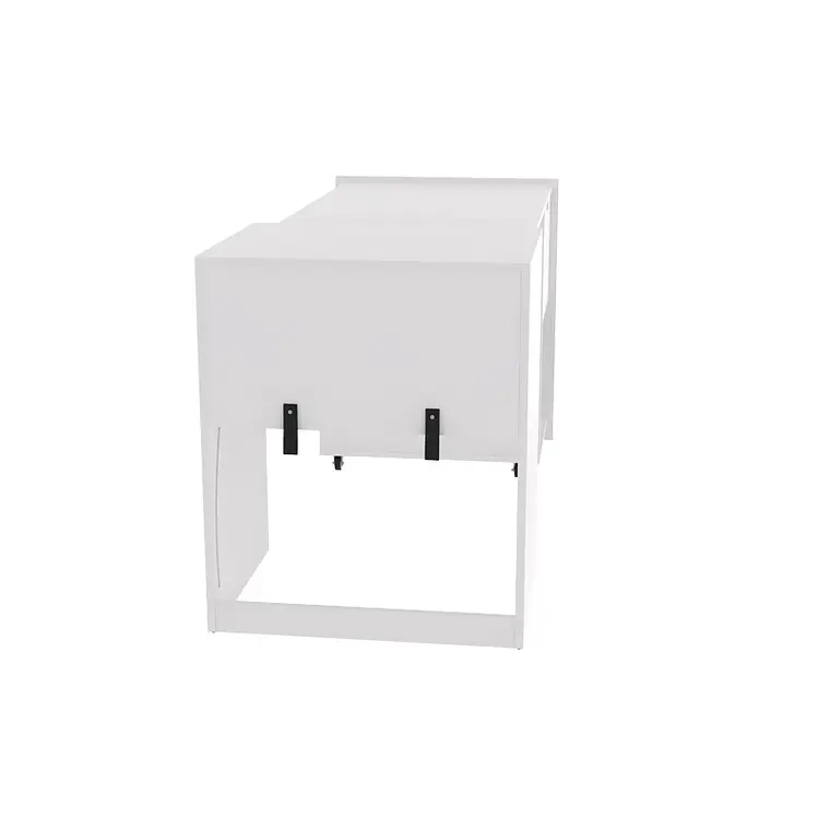 Escritorio Expandible Plegable Estación de Trabajo Convertible con Ruedas Blanco - Xtech 5