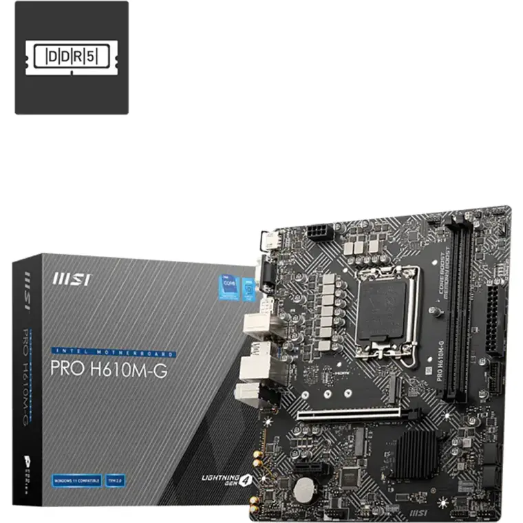 Placa Madre MSI PRO H610M-G DDR5 LGA1700 Micro-ATX 4