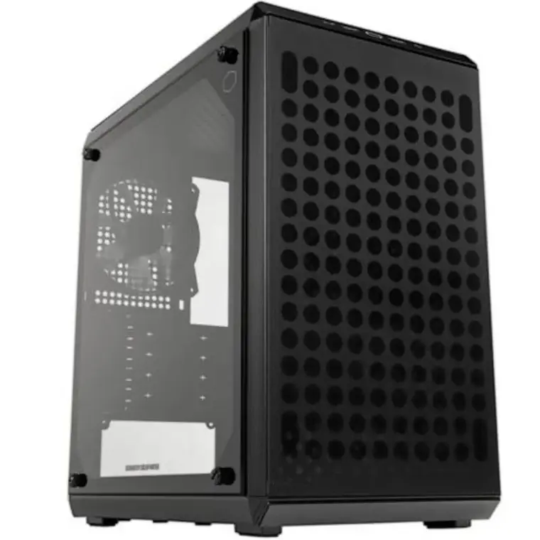 Gabinete Gamer Cooler Master MasterBox Q300L V3 Black Micro-ATX USB-C 1