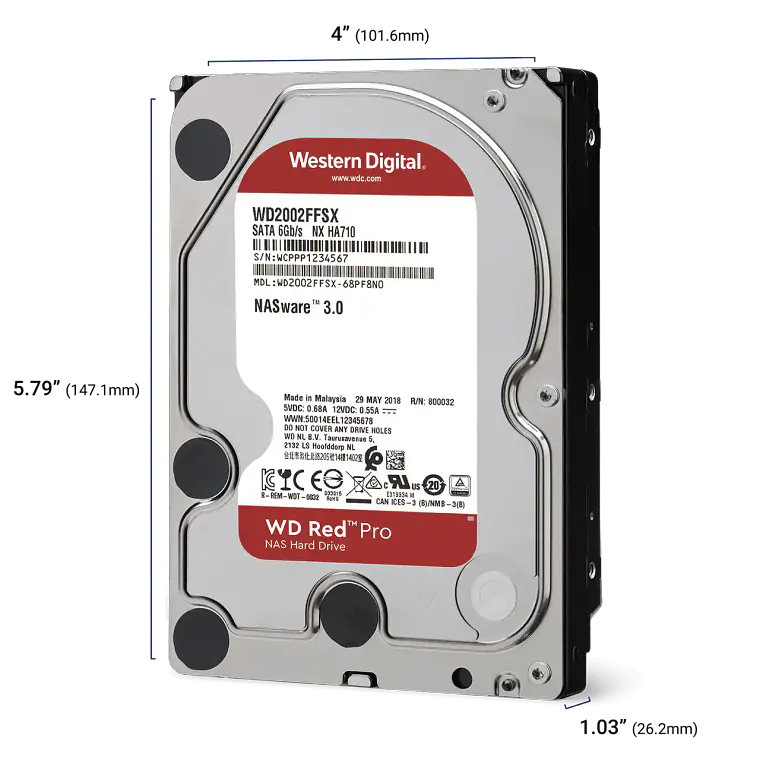 Disco duro 18TB interno NAS | WD Red Pro NAS 3.5