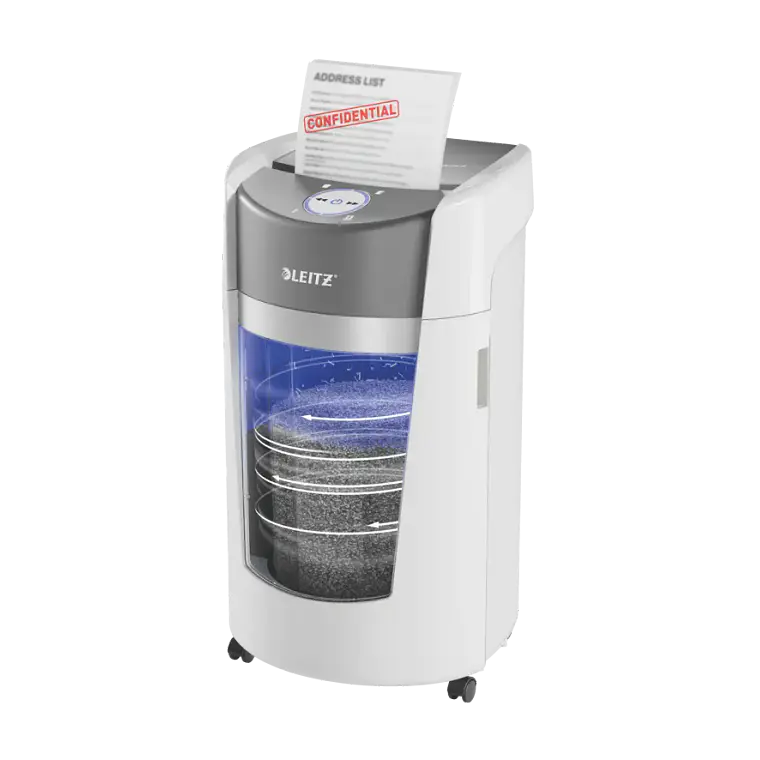 Destructora de Documentos Leitz IQ OptiMax Office Microcorte P5- Kensington 1