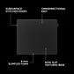 Mousepad Gamer Logitech G PRO X CONTROL Cloth Gaming Mousepad - Miniatura 3