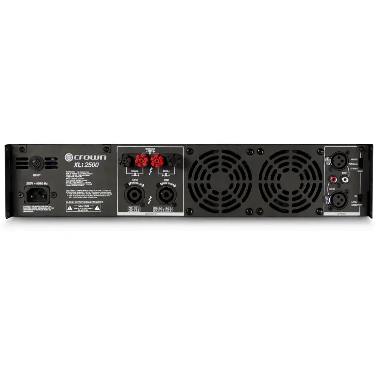 Amplificador de Potencia Crown Serie XLi Estéreo 2 Canales 2
