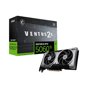Tarjeta de Video MSI NVIDIA GeForce RTX 5060 Ti 16GB VENTUS 2X OC PLUS GDDR7