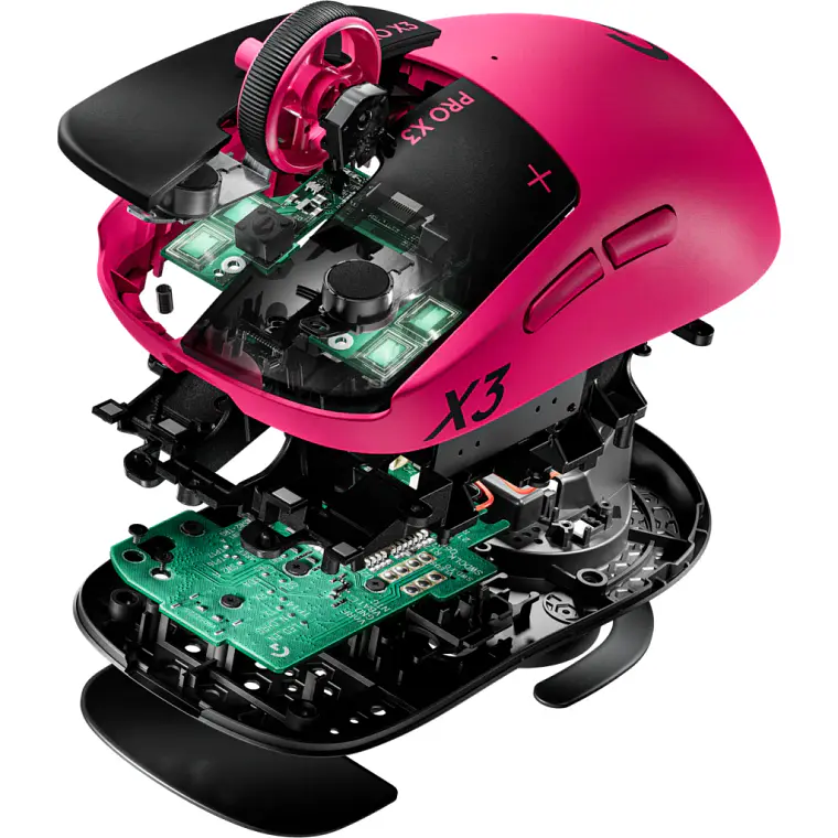 Mouse Gamer Inalámbrico Logitech G PRO X3 Superstrike Magenta Eclipse 4