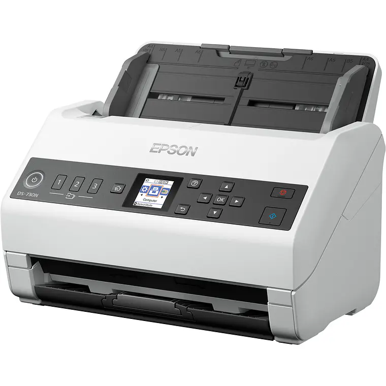 Escaner Epson WorkForce DS-730N | Dúplex Color 600 dpi 40 ppm Red 100 Hojas 4
