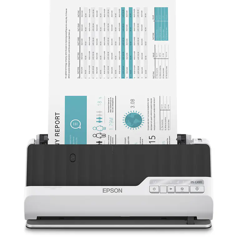 Escaner Epson WorkForce DS-C490 | Dúplex Color 600 dpi 40 ppm Compacto 2