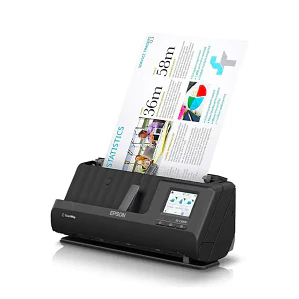 Escaner Epson WorkForce ES-C380W | Dúplex Color 600 dpi 30 ppm Compacto Wi-Fi Touch 