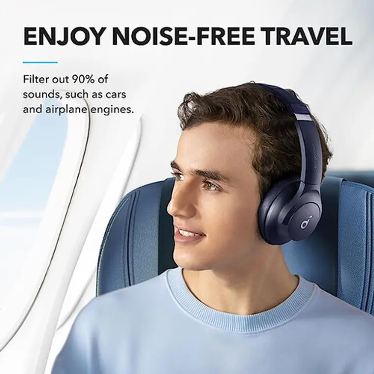 Audífonos Inalámbricos Soundcore Q20i Bluetooth ANC Azul 7