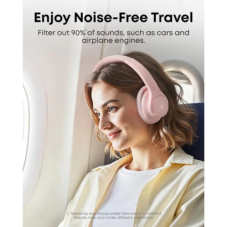 Audífonos Inalámbricos Soundcore Q20i Bluetooth ANC Rosa 6