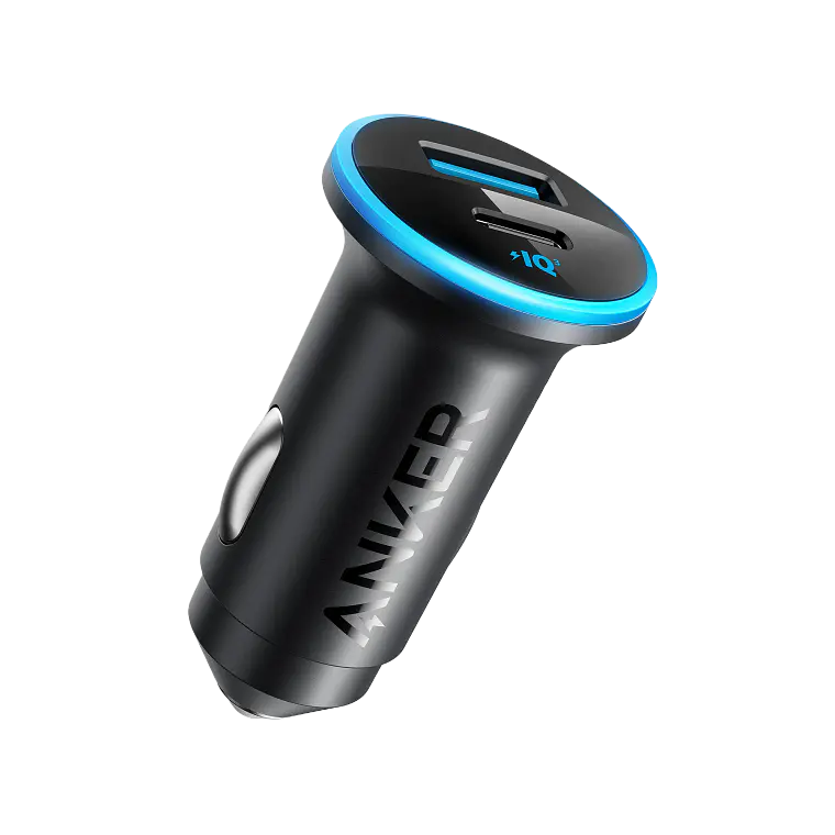 Cargador para Auto Anker 323 52.5W USB-C USB-A ActiveShield 2.0 Negro 1
