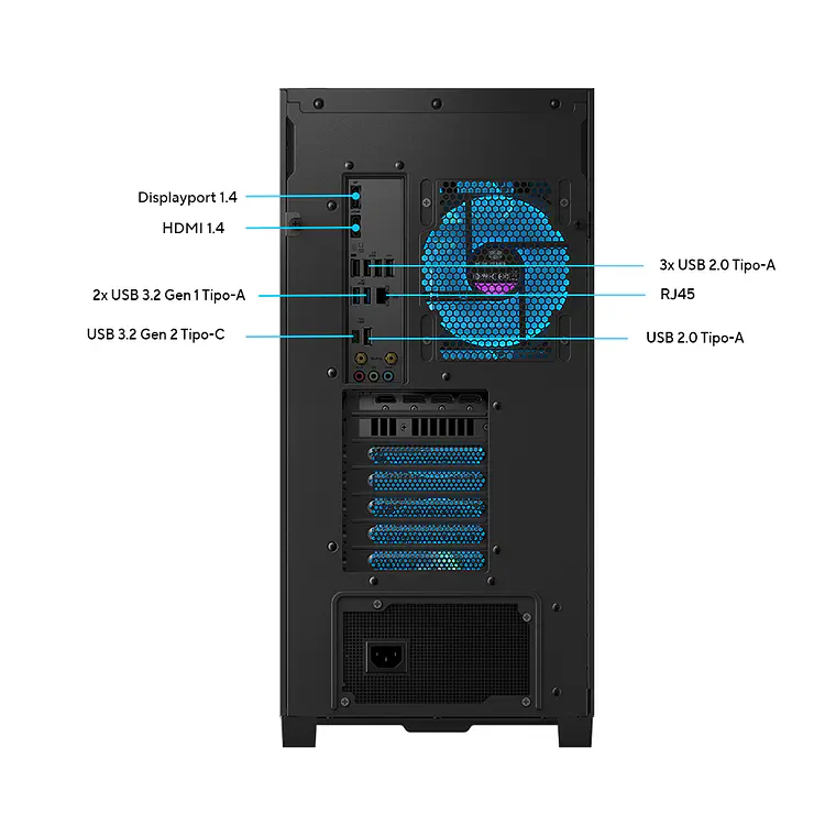 Computador ASUS GM700 (Ryzen 9 9950X3D, 32GB Ram, 1TB SSD, RTX, Win11 Pro) 5
