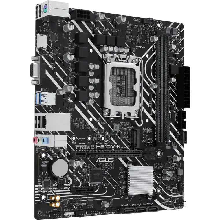 Placa Madre Asus Prime H610M-K DDR5 Intel LGA 1700 Micro-ATX PCIe 4.0 M.2 2
