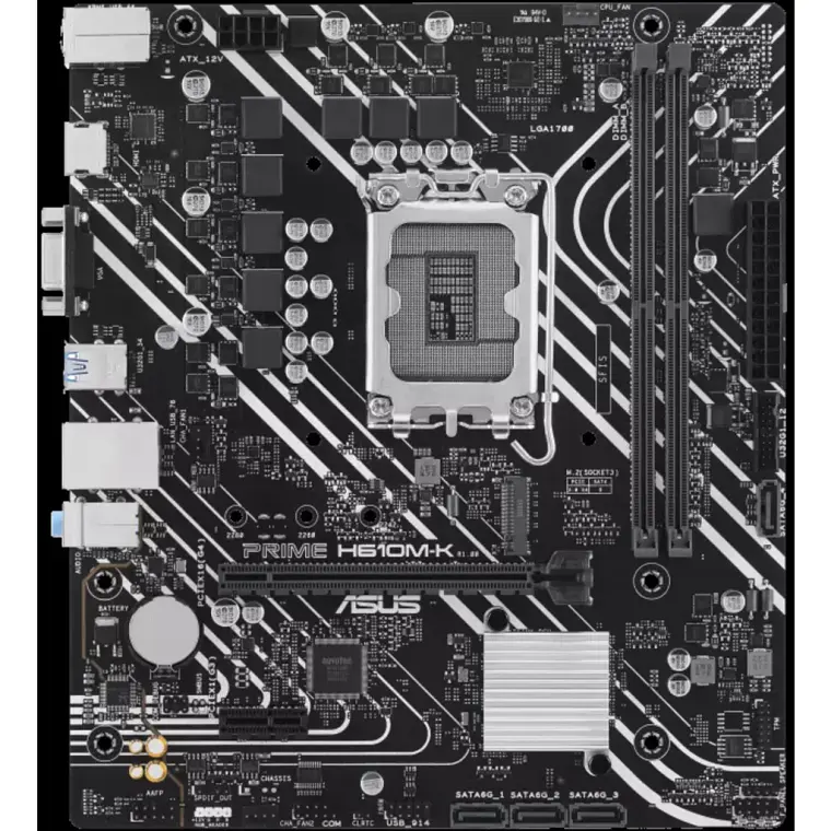 Placa Madre Asus Prime H610M-K DDR5 Intel LGA 1700 Micro-ATX PCIe 4.0 M.2 1