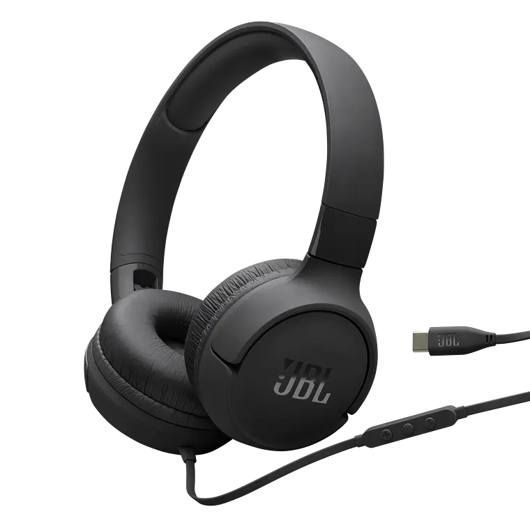 Audífonos JBL Tune 520C USB-C On-Ear con Micrófono Hi-Res Negro 1