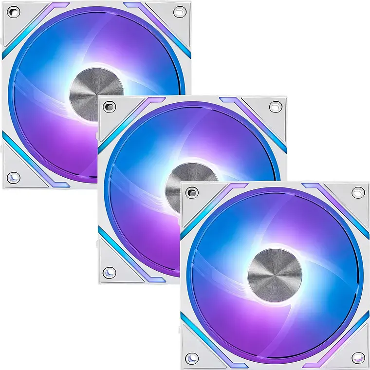 Kit de 3 Ventiladores MSI MPG EZ120 ARGB White 120mm con Hub (306-7G24F04-809) 2