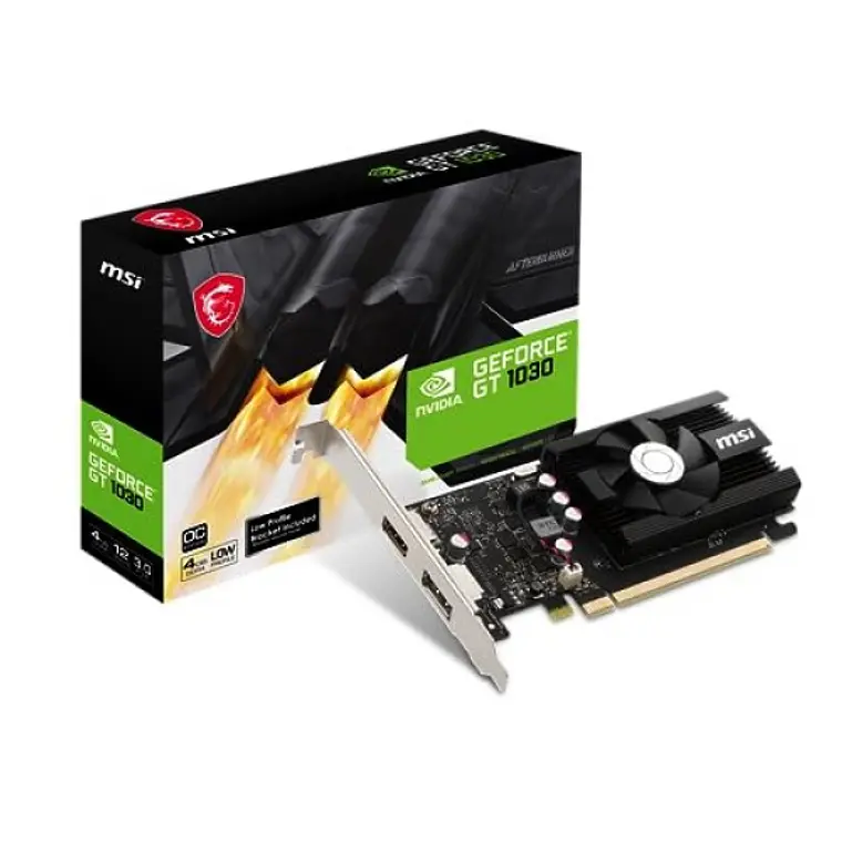 Tarjeta de Video MSI GeForce GT 1030 4GD4 LP OC 4GB DDR4 Low Profile 1