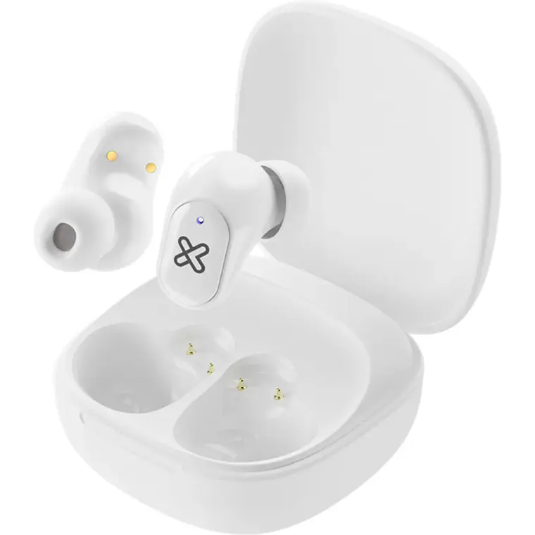 Audífonos Inalámbricos Klip Xtreme QuanBuds TWS Bluetooth 6.0 ENC IPX4 Blanco  1