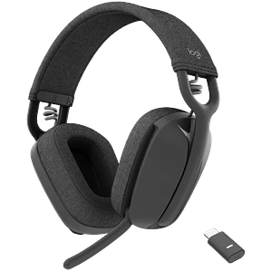 Audífonos Logitech Zone Vibe Wireless UC | Bluetooth Receptor USB-C 20h Batería Grafito