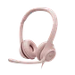 Auricular Logitech H390 USB | Cable 1.9m Control en Línea Micrófono Cancelación de Ruido Rosa - Miniatura 1