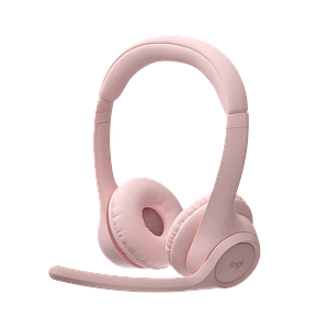 Auricular Logitech Zone 300 | Bluetooth 5.3 Multipunto 20h Batería Doble Micrófono Rosa