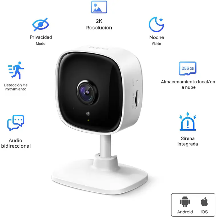 Cámara de Vigilancia 3MP IP Wi-Fi TP-Link Tapo C110 Visión Nocturna 4