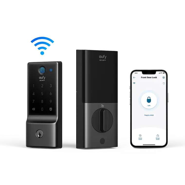 Cerradura Inteligente Wi-Fi Anker eufy C220 con Lector de Huella Dactilar 1
