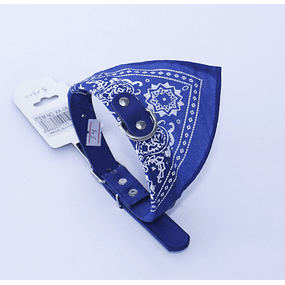 Collar Mascota Bandana Azul