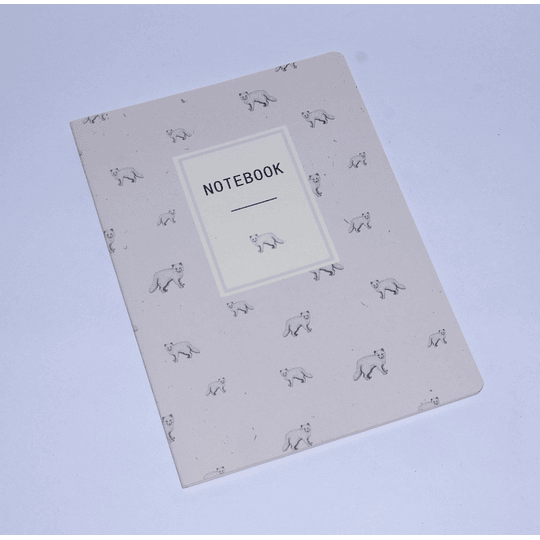 Cuaderno 32 hojas 18x25 Composición Beige Zorro