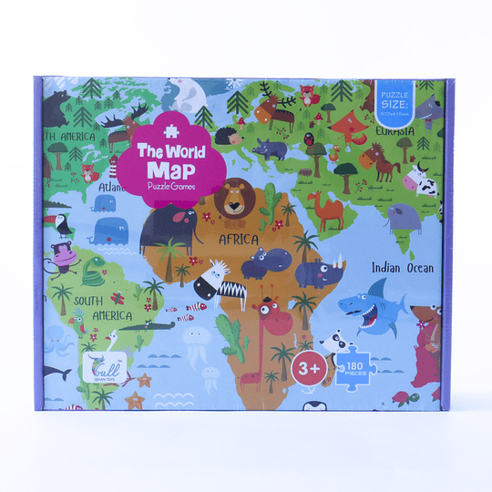 Puzzle 180 pcs The World Map 570x415mm