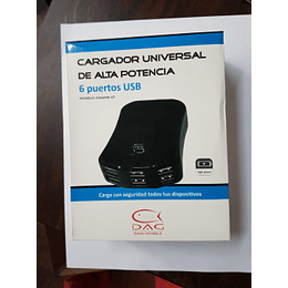 Cargador universal  6 puertos USB Alta potencia