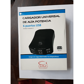 Cargador universal  6 puertos USB Alta potencia