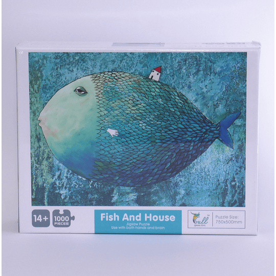 Puzzle Jigsaw 1000 Pcs Fish And House