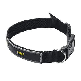 Collar Para Mascota Crazy Paws Patitas Negro  DPETC012-BK