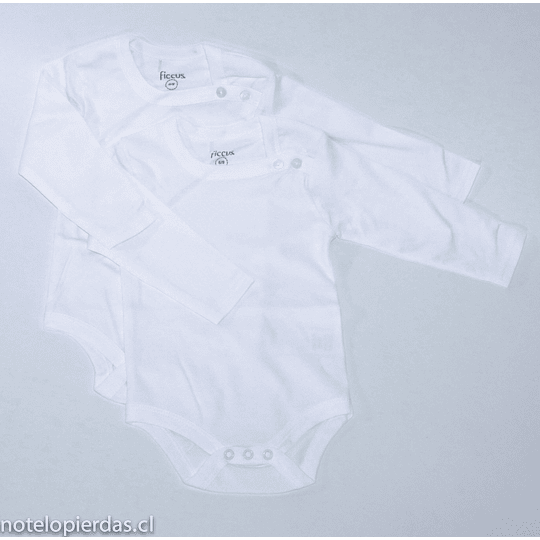 Pack de 2 Body bebé 6/9 meses blanco