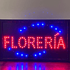 letrero luminoso Led / Led Sign 32x54 Florería