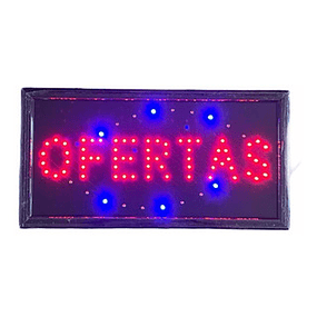 Cartel Led / Led Sign 25x48 Ofertas