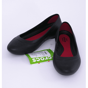 Zapatos Lina Flat W 37-38 Negro Crocs