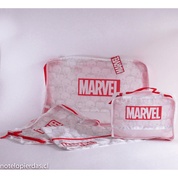 Set 4 Bolsas Organizadoras Marvel -Travel storage bag