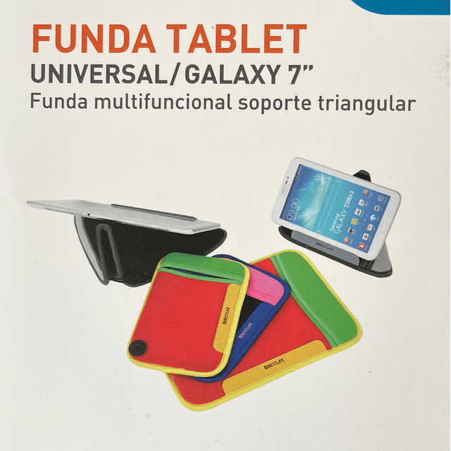 Funda Tablet Universal Multifuncional Soporte Triangular/ Galaxy 7"