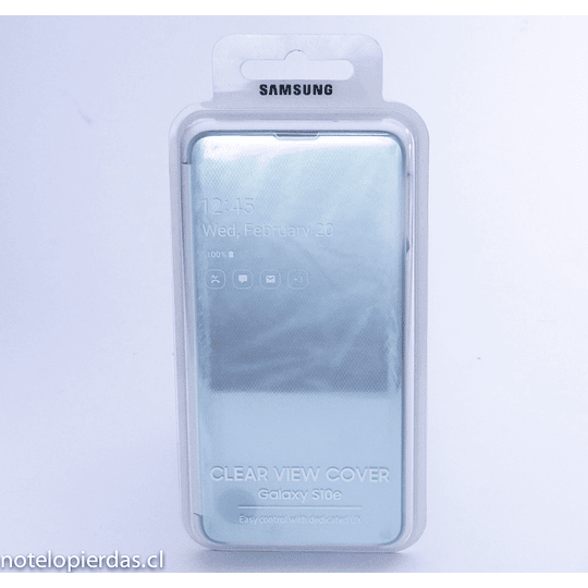 Carcasa cubierta de visión clara Galaxy S10e Celeste metalizado