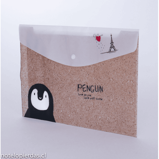 Carpeta plástica 33,5x23 Penguin
