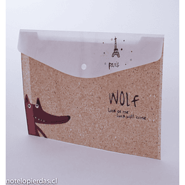 Carpeta plástica 33,5x23 Wolf