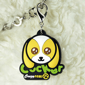 colgante Mascota Crazy Paws PVC Cocker