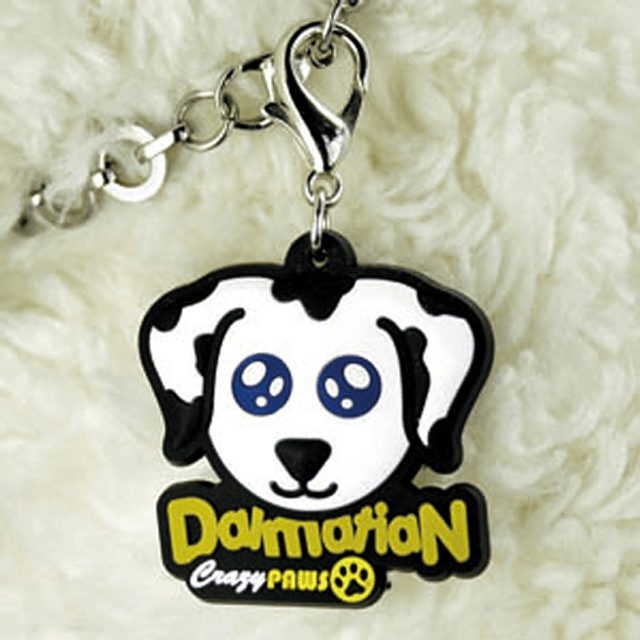 colgante Mascota Crazy Paws PVC Dalmatian