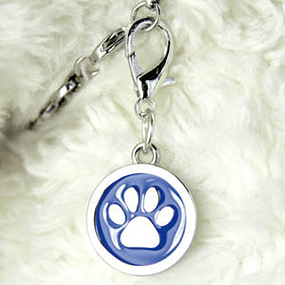 colgante Mascota Crazy Paws Patita azul 2,5 