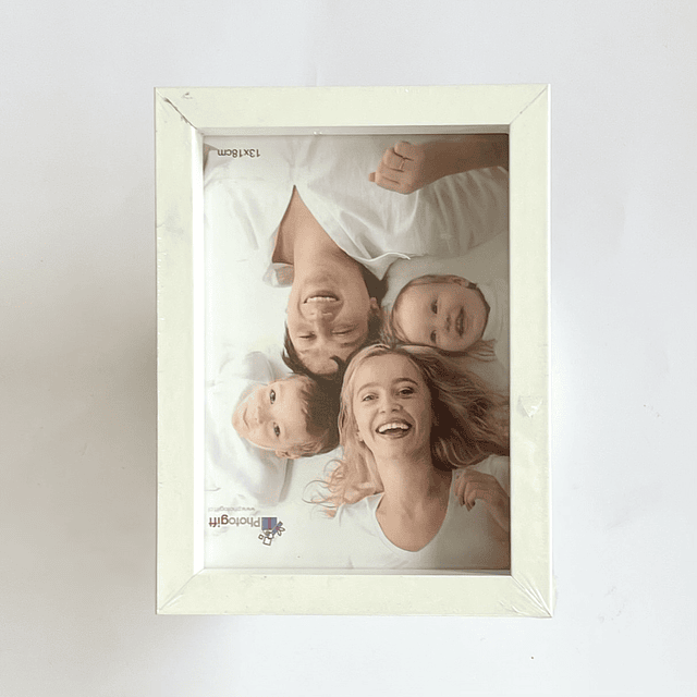 Marco de foto Box MDF 13x18 Horizontal/vertical Caja white